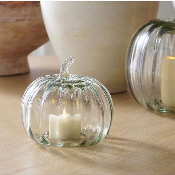 Pottery Barn Holiday Pottery Barn 6 Hand Blown Recycled Clear Art